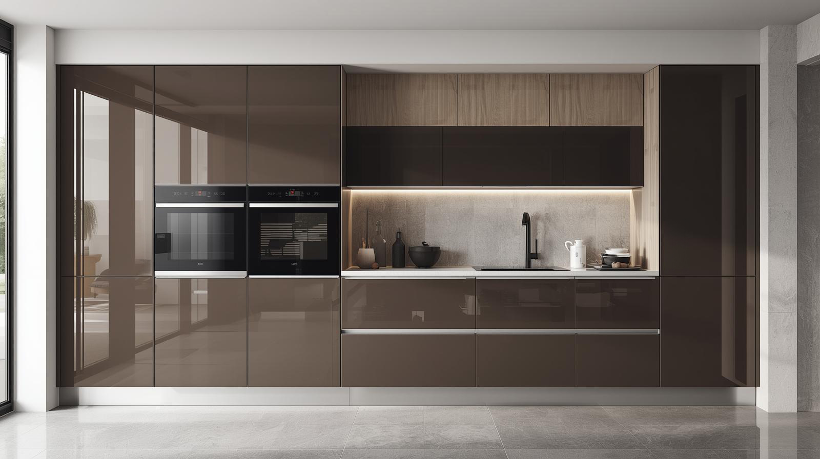 Interior Design Services Bangalore - A High glossy Modular Kitchen interior Design